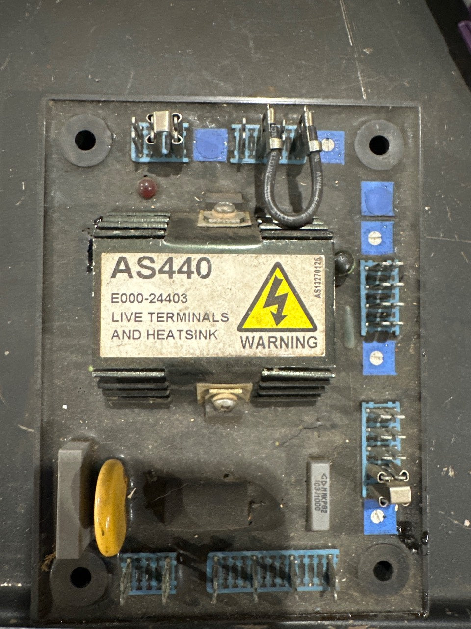 Stamford-Style AS440 AVR E000-24403 Automatic Voltage Regulator for Brushless Generator - Used