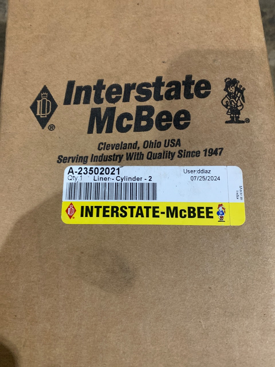Interstate-McBee A-23502021 Cylinder Liner for Detroit Diesel Series 71 (3-71 / 4-71 / 6-71 / 8V-71) - New