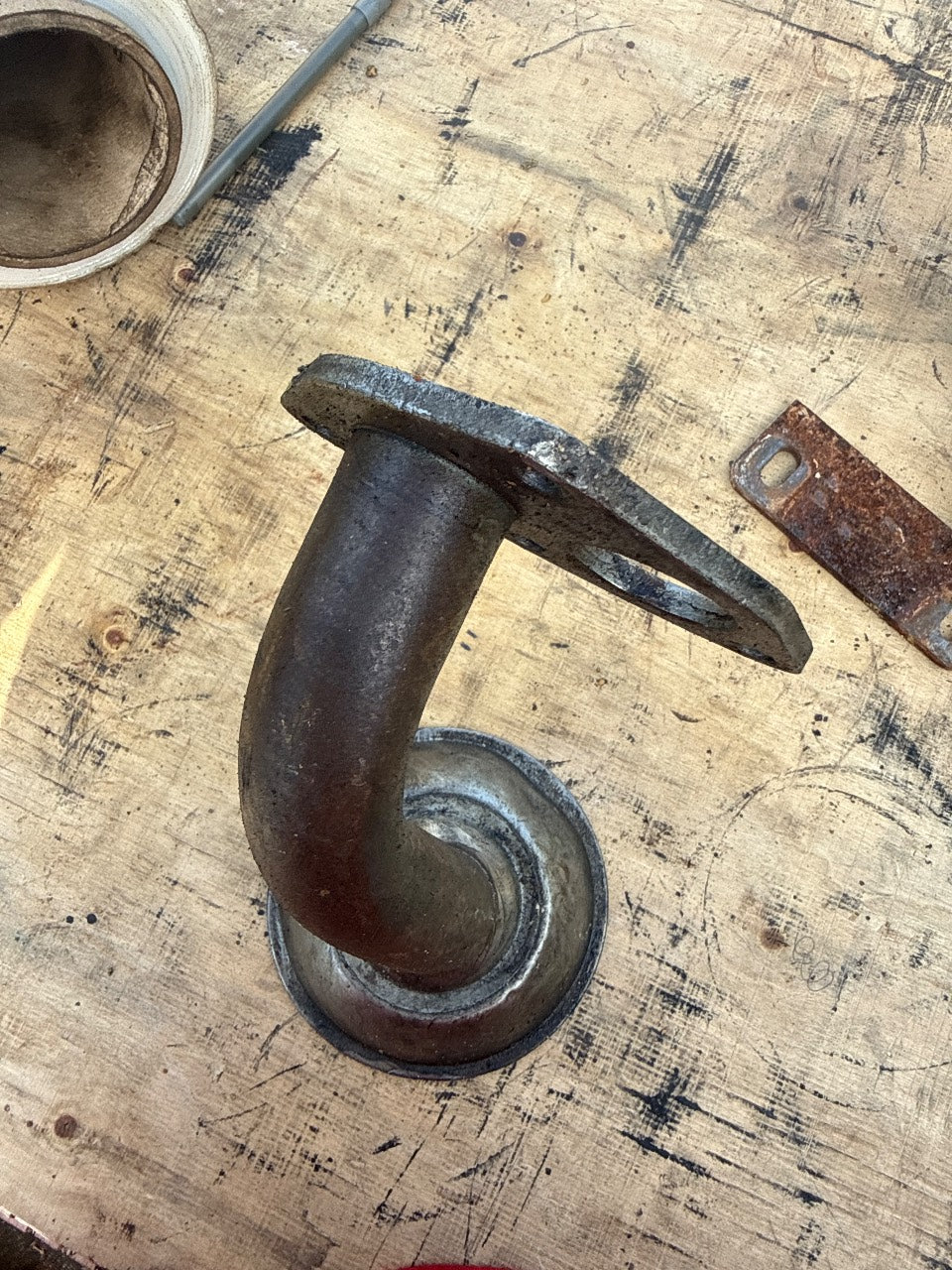 Oil Pump Suction Pickup Tube with Screen Strainer - Marine Diesel - Used