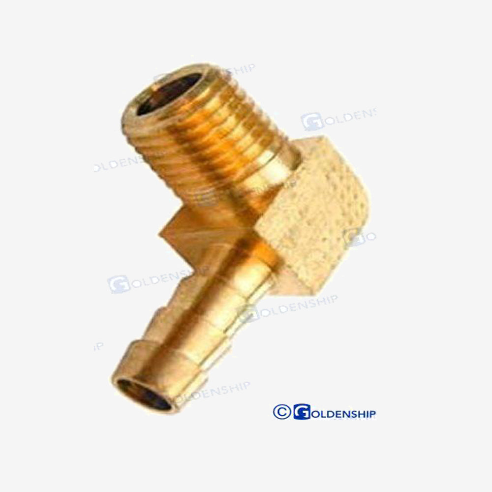Goldenship 90º Fuel Elbow GS31155 – 3/8 NPT x 3/8 Tube Hose (2-Pack)