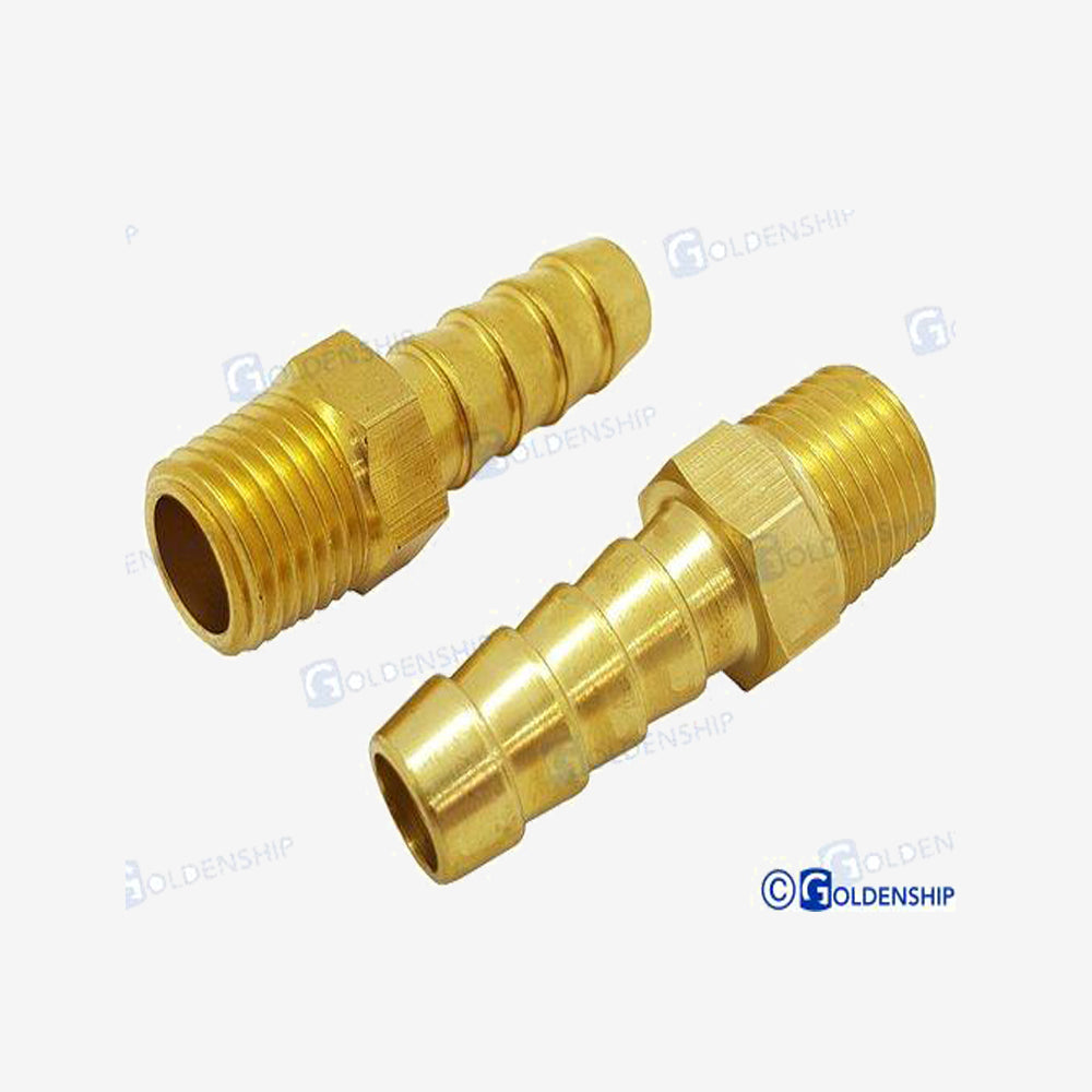 Goldenship Male Pipe GS31067 – 3/8 Tube 1/4 NPT Thread (2-Pack)