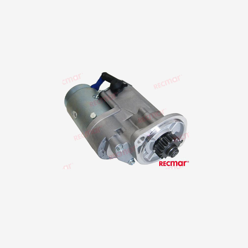REC124250-77012 Starter Motor | Compatible with Yanmar 3HM/3JH/4JH Engines | PH150-0004 Equivalent | 15-Tooth Bendix