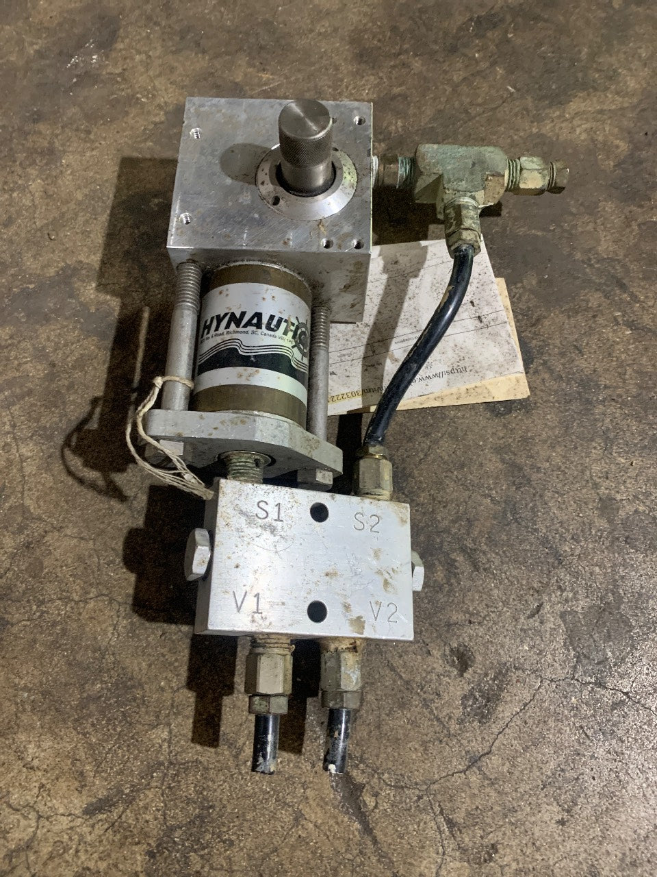 Hynautic Hydraulic Steering Autopilot Bypass Valve Manifold Assembly - Used