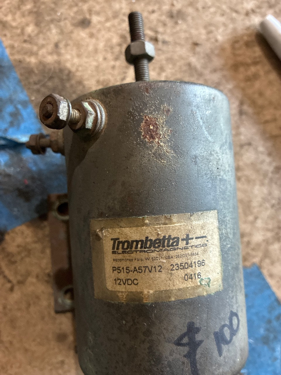 Trombetta P515-A57V12 23504196 12VDC Fuel Shutoff Solenoid for Detroit Diesel - Used