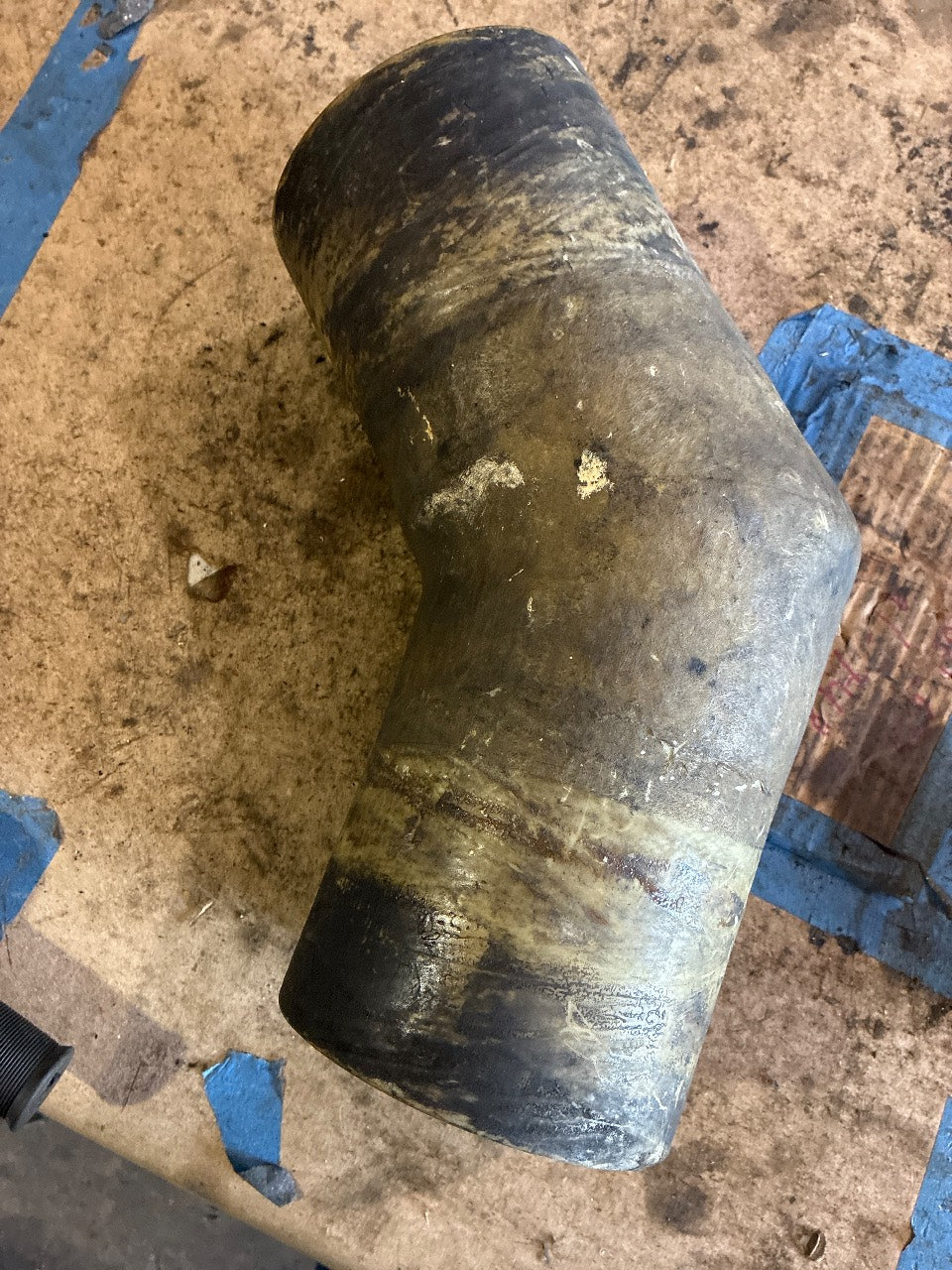 Fiberglass Marine Wet Exhaust Elbow Approx. 4 in. Offset Fitting - Used