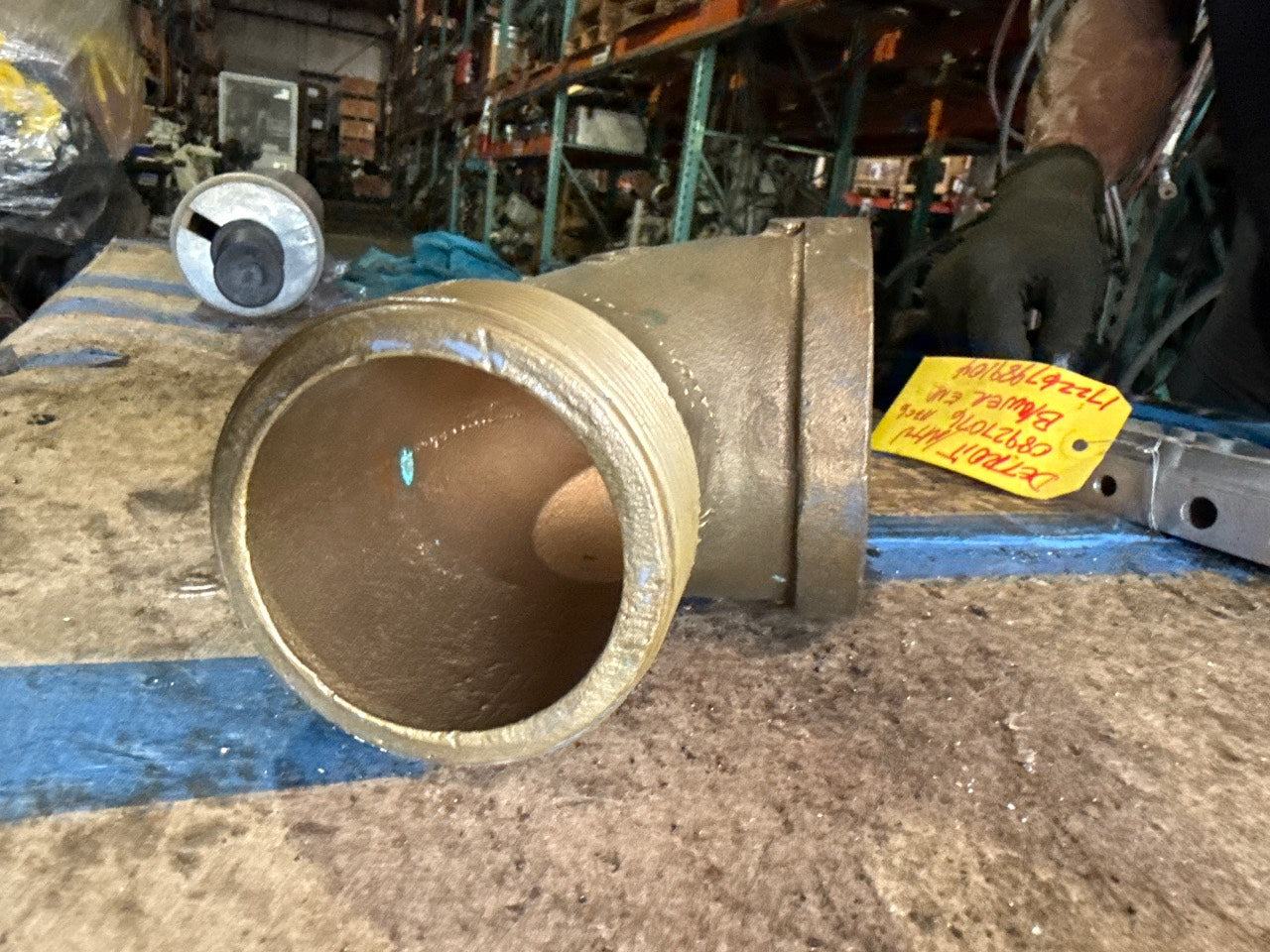 Detroit Diesel MTU 08927076 Bronze 90° Street Elbow Blower End Fitting - Used