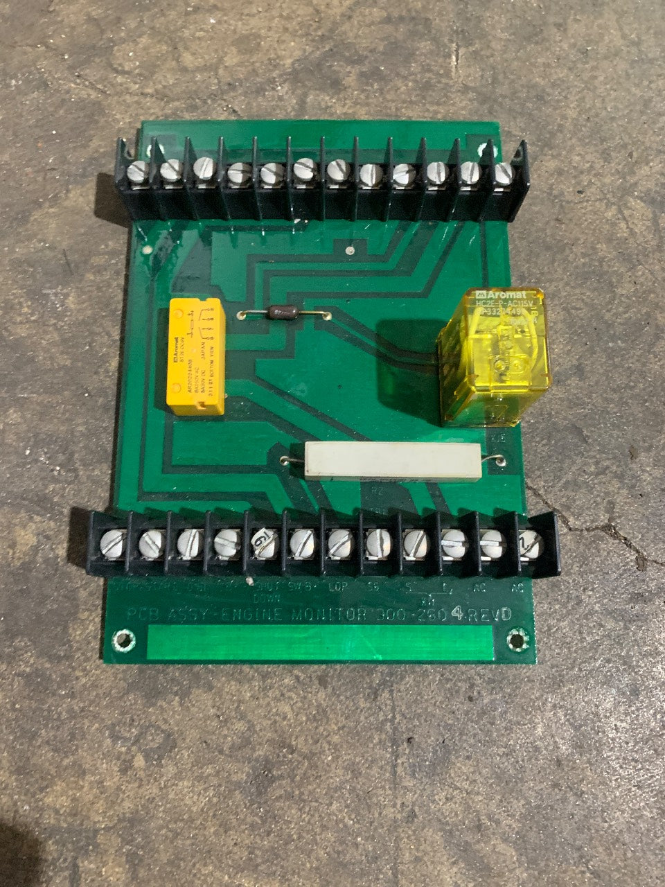 Onan 300-2604 Rev D Engine Monitor PCB Assembly - Used