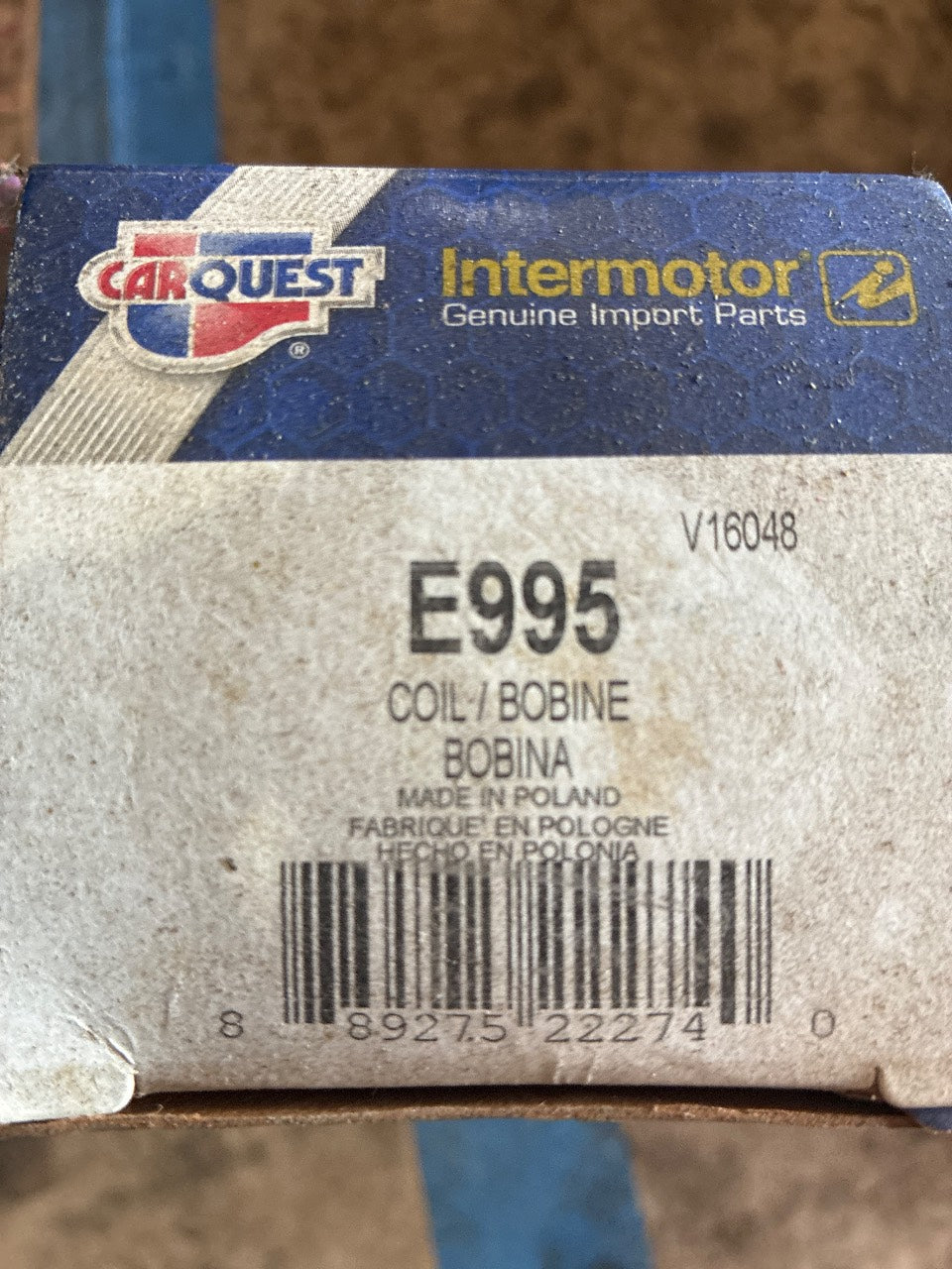 Carquest Intermotor E995 Ignition Coil - New