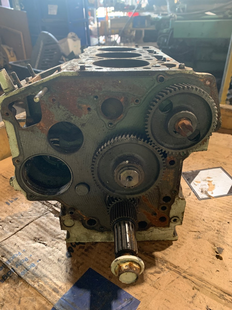 Kubota D1105 Bare Cylinder Block 3-Cylinder Diesel Engine Core - Used