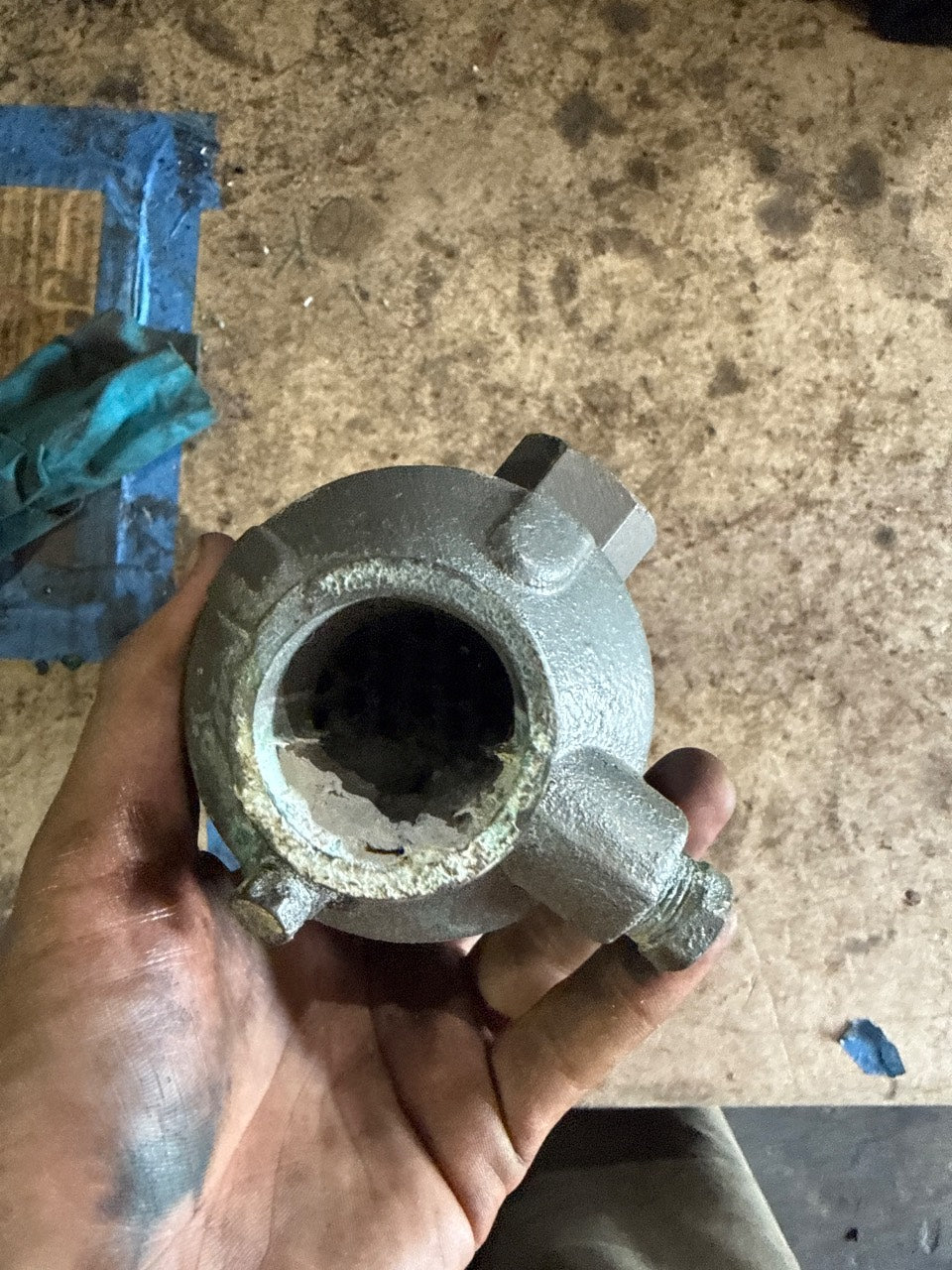 Marine Tube-and-Shell Transmission / Oil Cooler Heat Exchanger - Used
