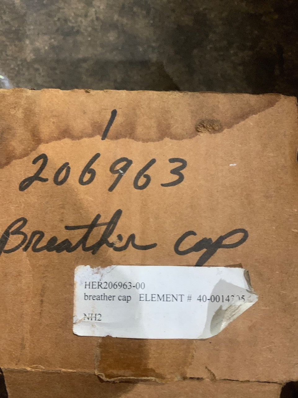 Breather Cap Assembly P/N 206963 with Filter Element - New Old Stock