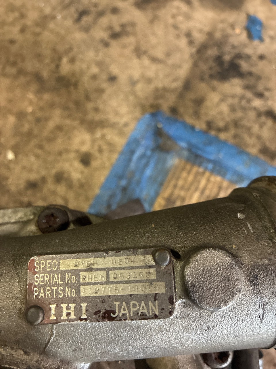 IHI RHE6 119715-18011 Marine Turbocharger for Yanmar Diesel - Used