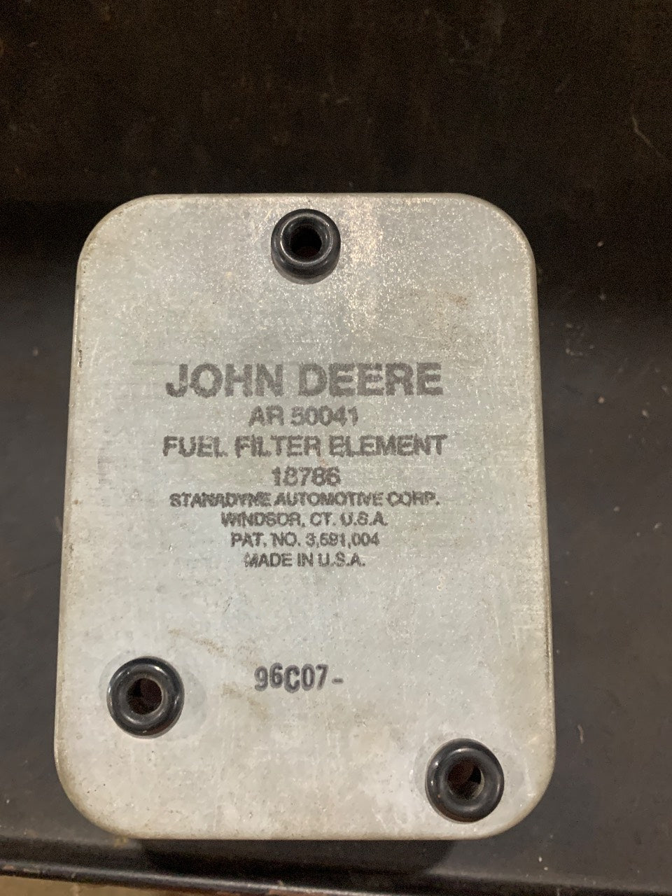 John Deere AR50041 Fuel Filter Element (Stanadyne 18786) - New
