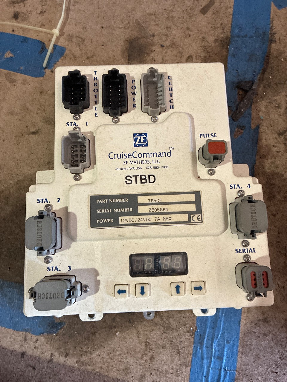 ZF Mathers 785CE CruiseCommand Electronic Processor STBD 4-Station - Used