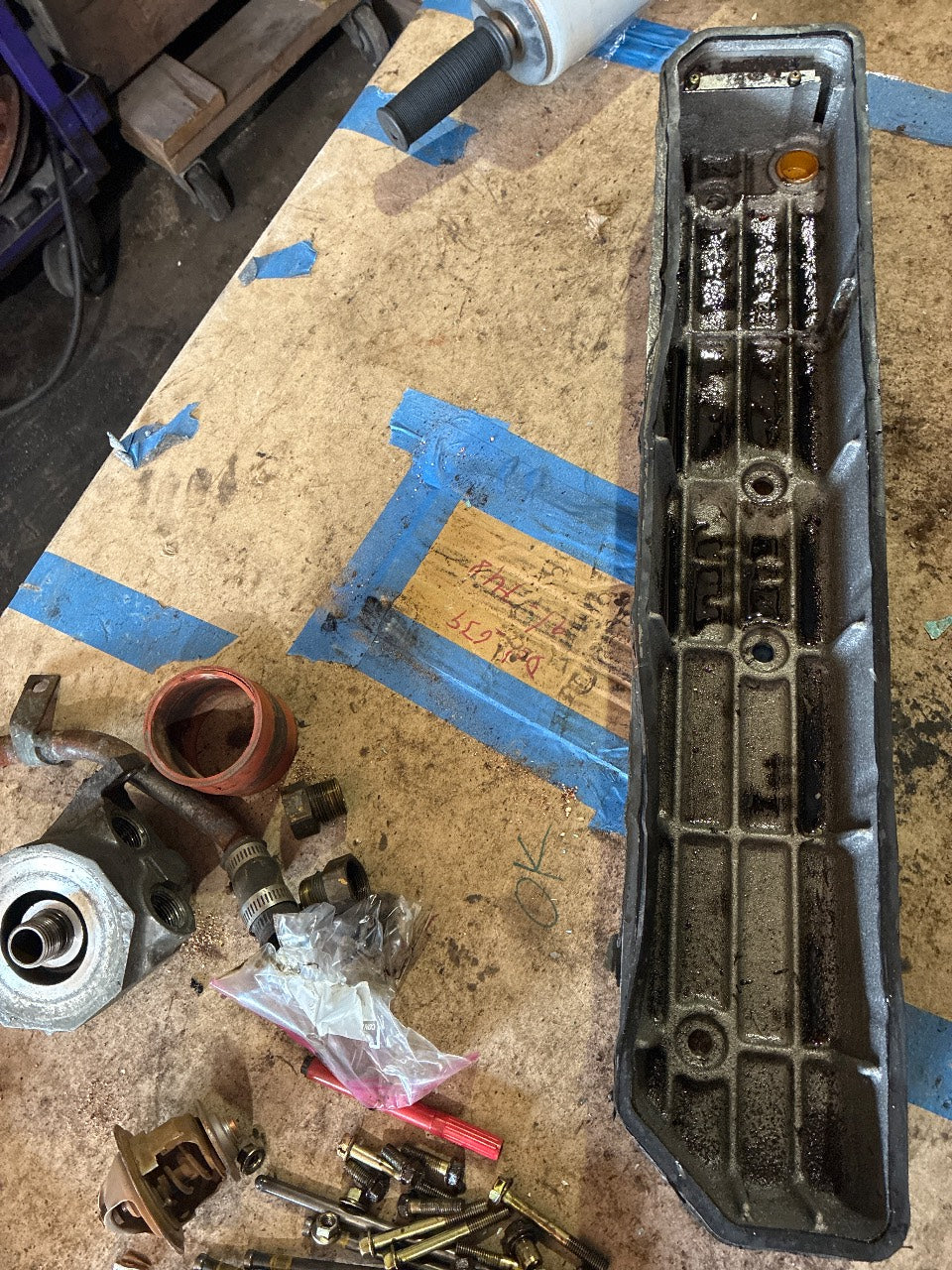 Yanmar Diesel Valve / Rocker Cover for 6-Cylinder Marine Diesel Engine - Used