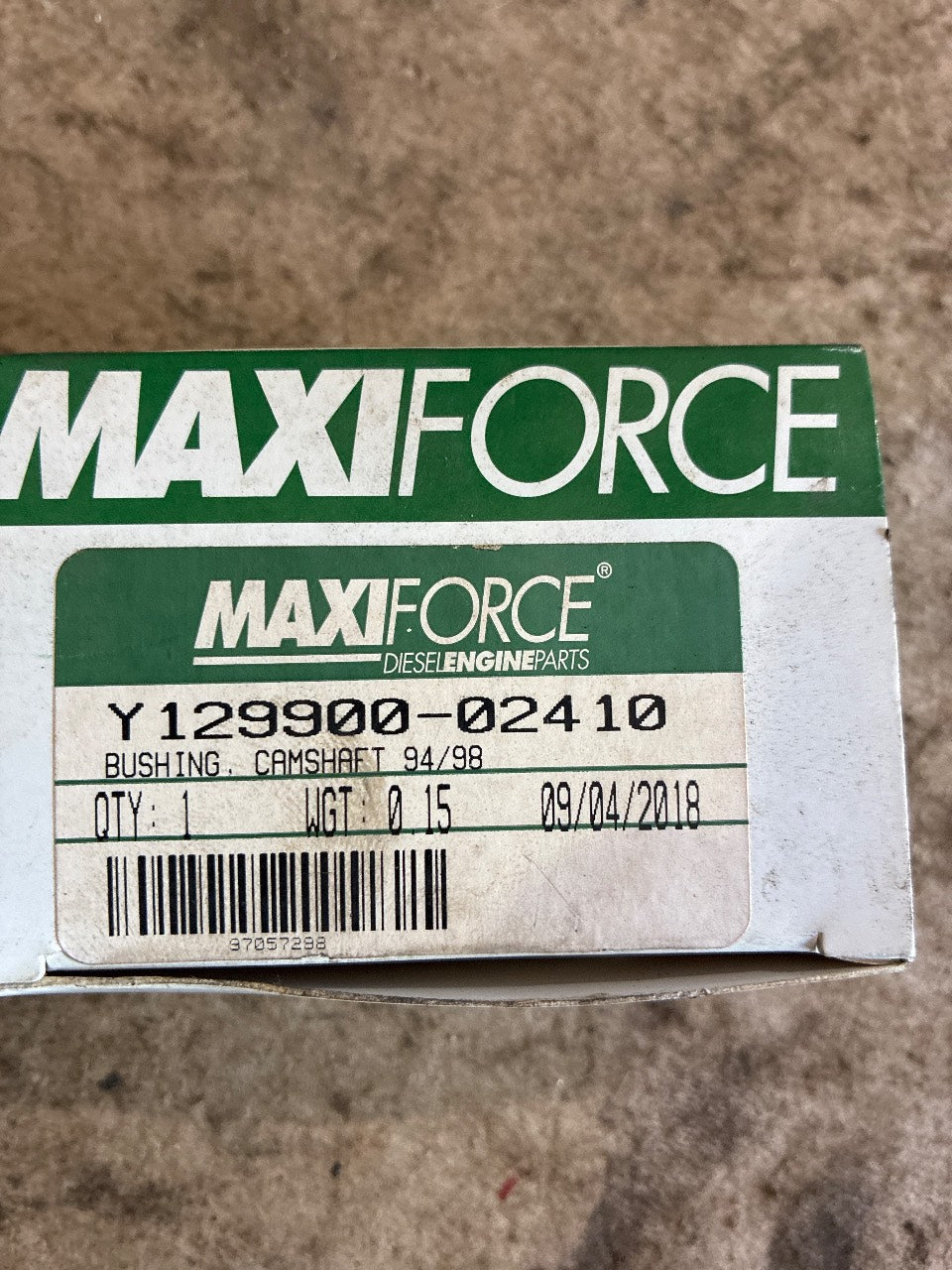 MaxiForce Y129900-02410 Camshaft Bushing STD for Yanmar 4TNE94 / 4TNE98 - New