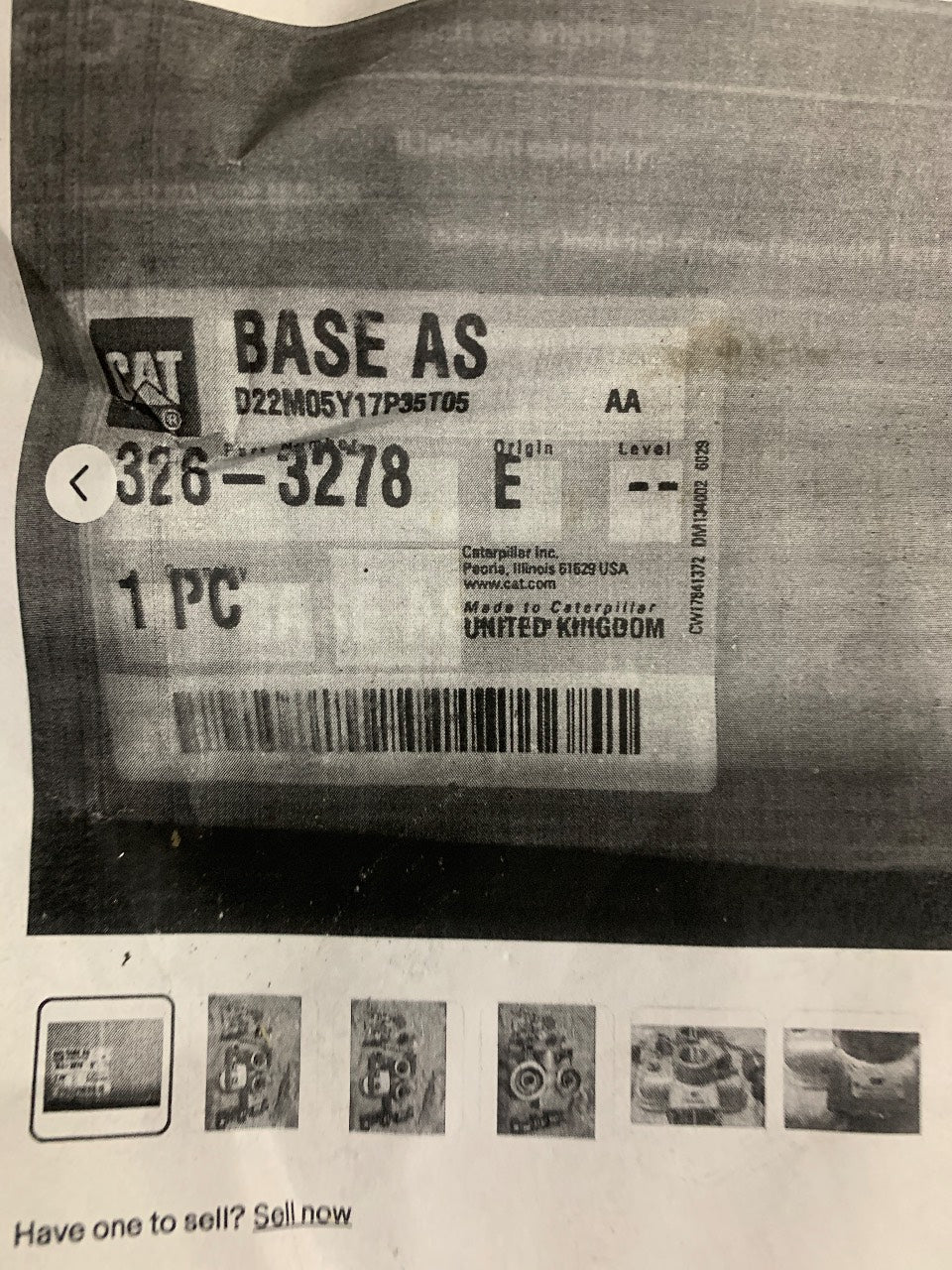 CAT 326-3278 Filter Base Assembly for C6.6 - New