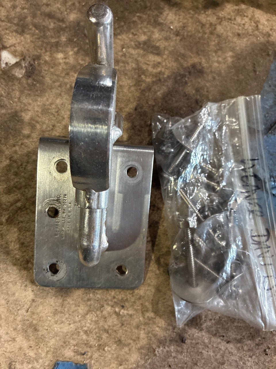 Weaver Industries Stainless Snap Davit Set with Dinghy Clamp and Mounting Hardware - Used