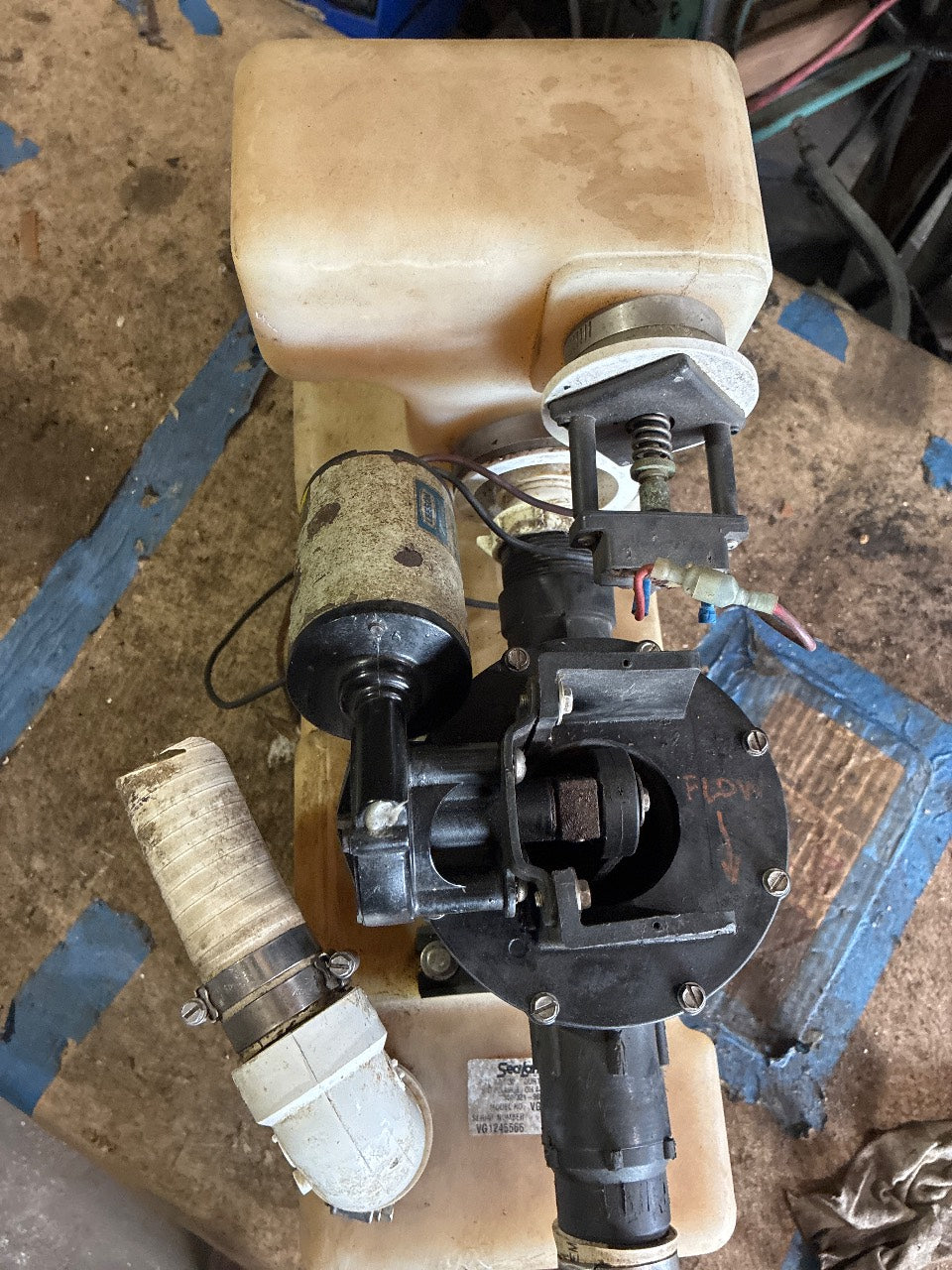 SeaLand VG124 12V VacuFlush Vacuum Generator Pump with Accumulator Tank - Used