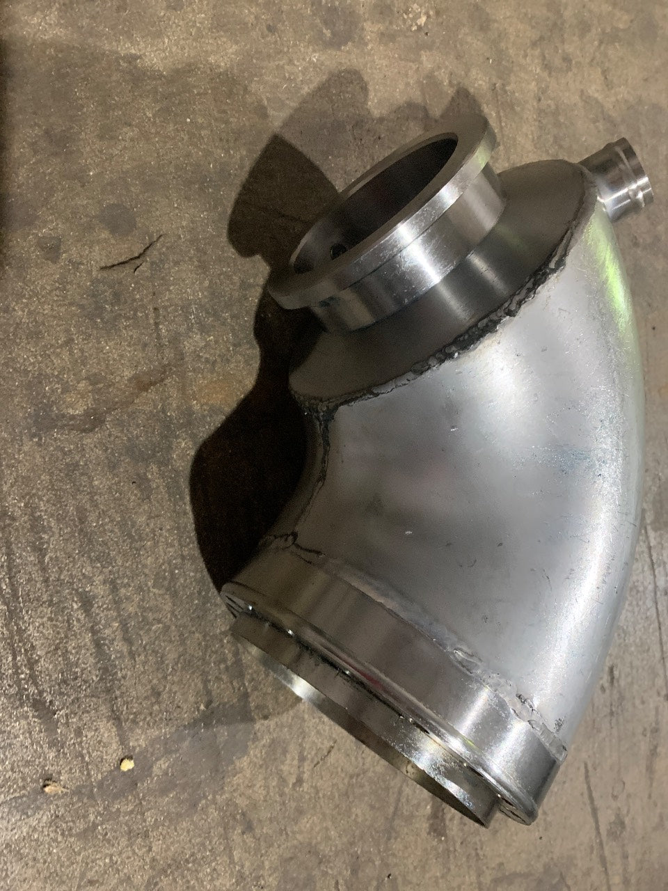 John Deere RE45457 Marine Wet Exhaust Elbow with Raw Water Injection - Used