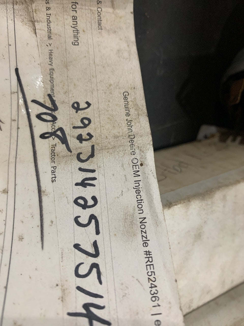 John Deere RE524361 Fuel Injection Nozzle / Injector - New