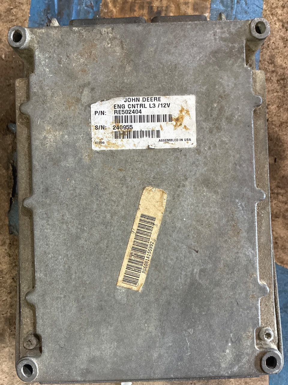 John Deere RE502404 Engine Control Unit ECU L3 12V for 6081A - Used