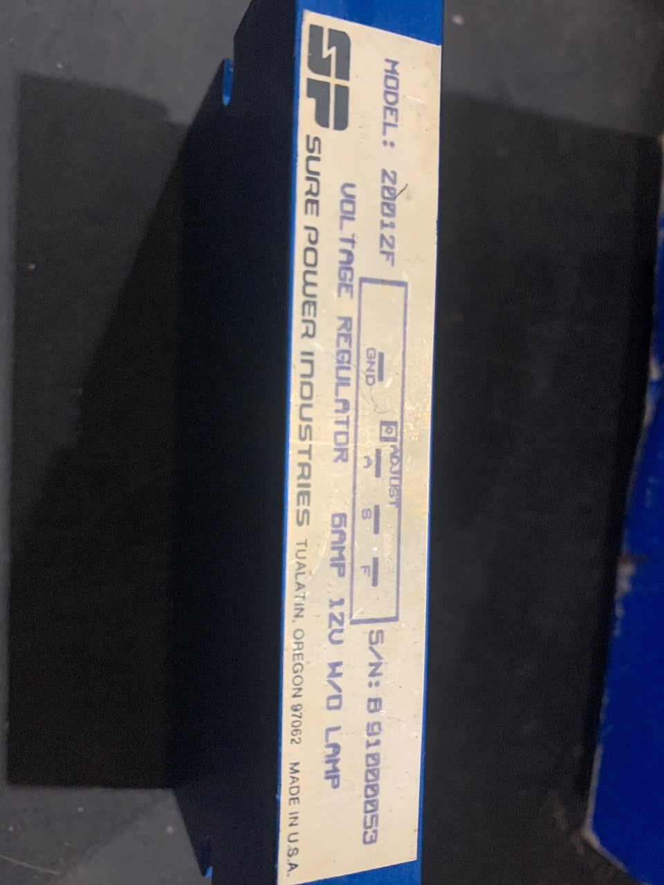 Sure Power 20012F Voltage Regulator 60A 12V - Used
