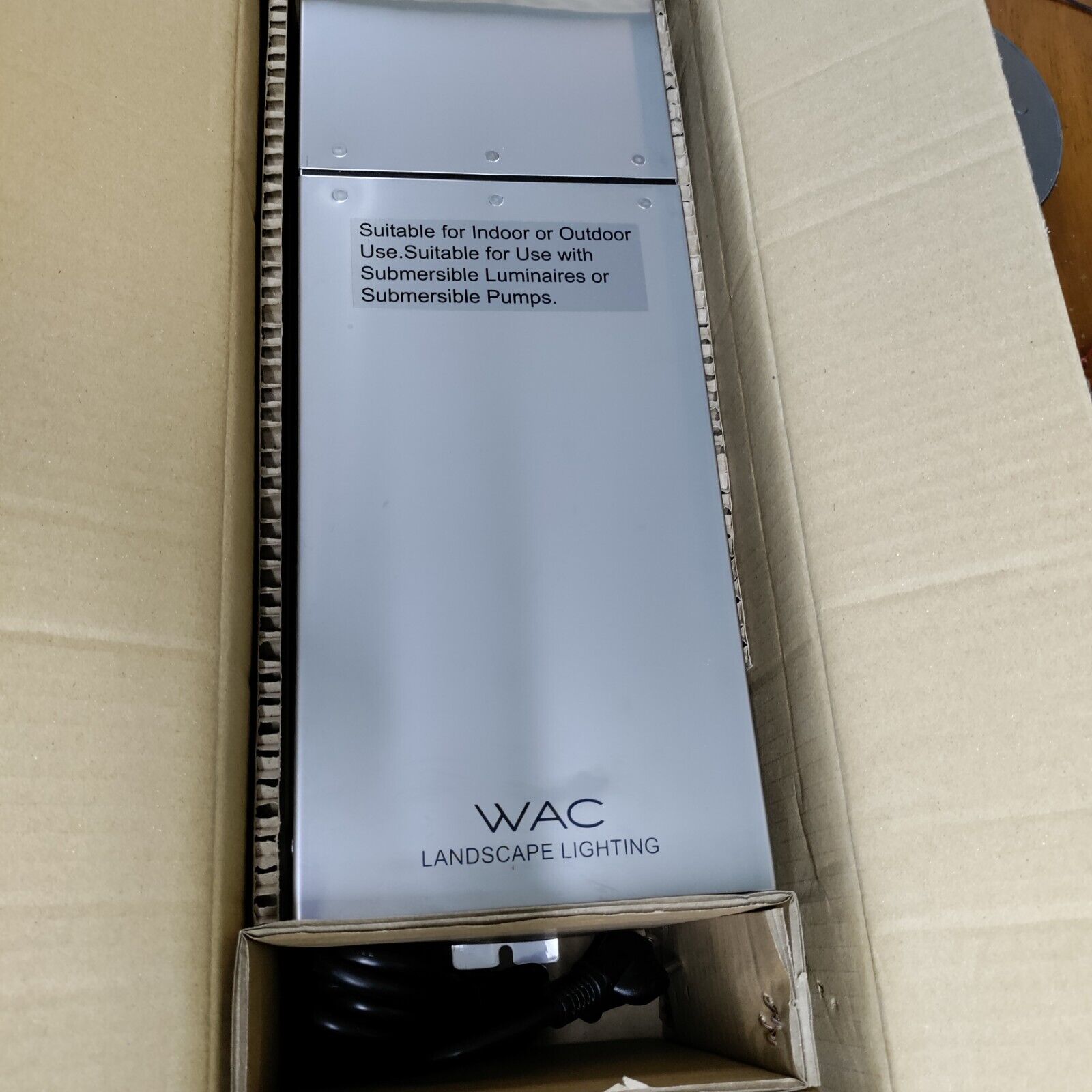 9150-TRN-SS WAC Lighting 150W Magnetic Landscape Power Supply, STAINLESS STEEL