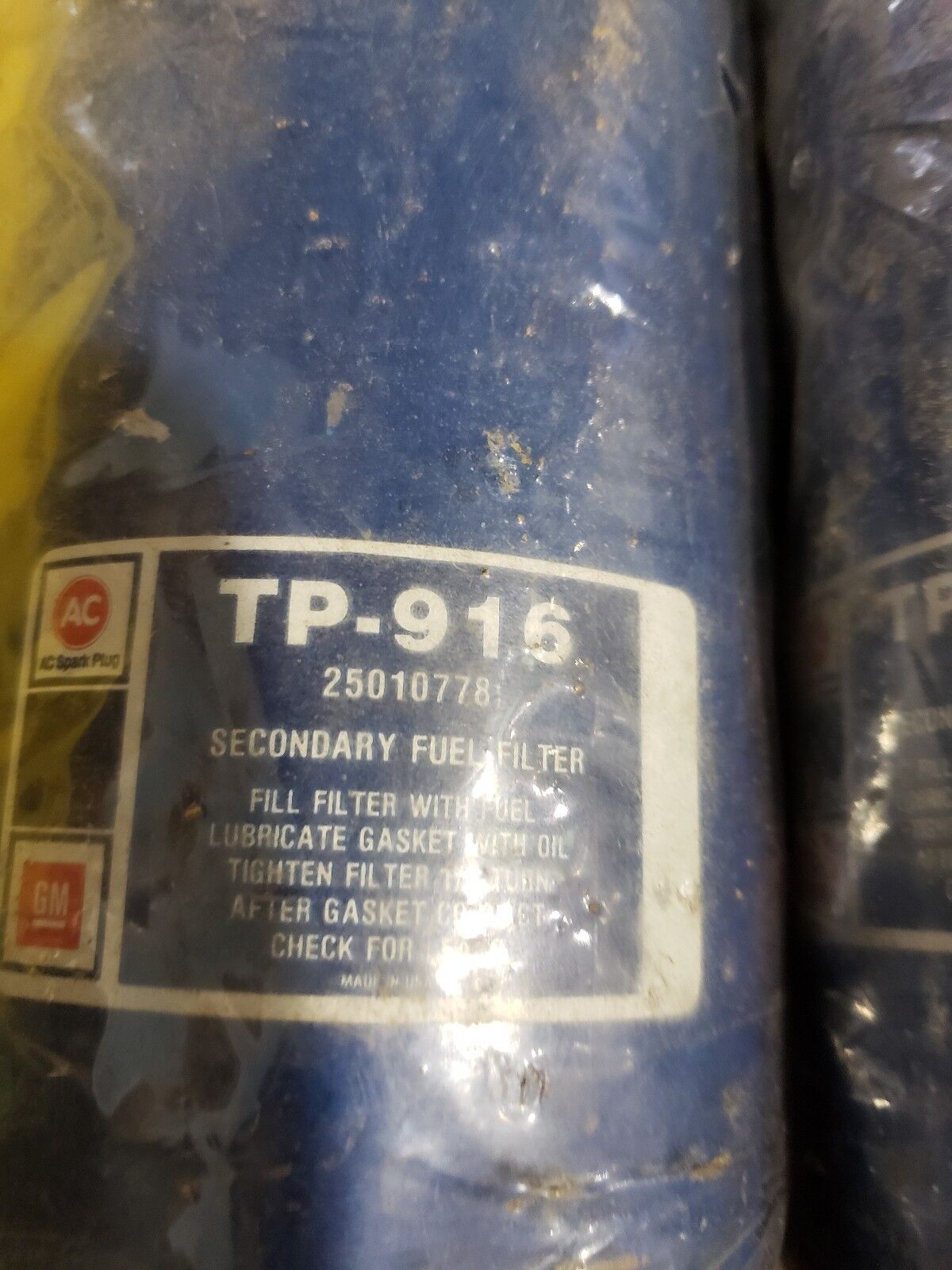 4 AC / GM SECONDARY FUEL FILTERS TP-916 NEW / OLD STOCK SEE DESCRIPTION