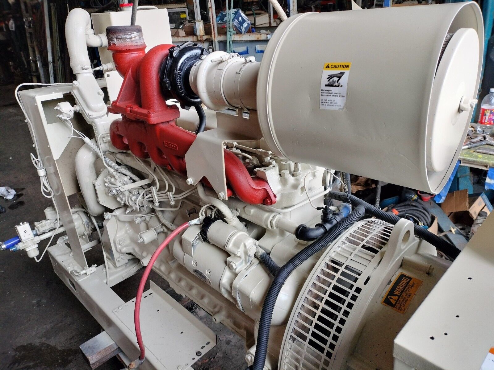 JOHN DEERE 6059TF001 - 100 KW DIESEL GENERATOR SET w/ KOHLER ELECTRIC END / USED