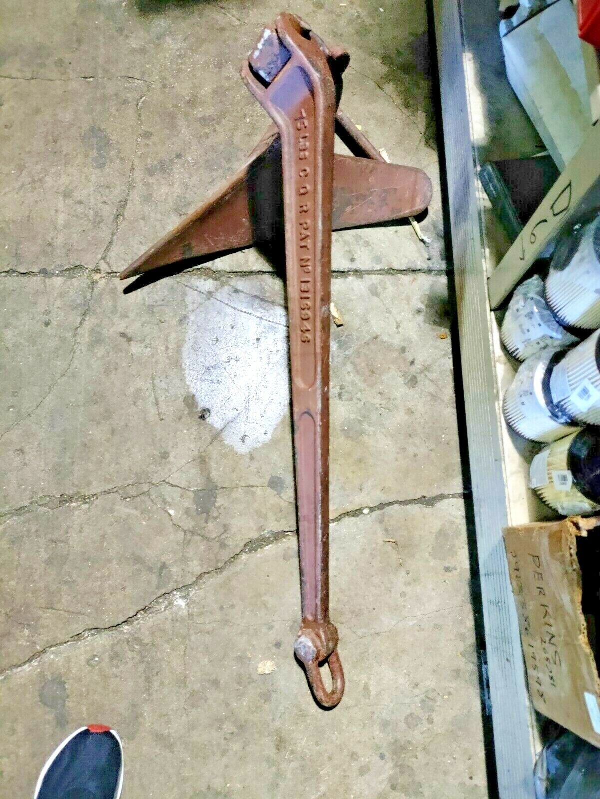 CQR PLOW ANCHOR 75 LBS. MADE IN SCOTLAND.. USED IN GREAT CONDITION