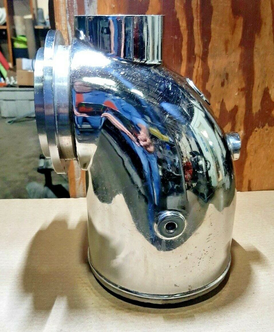 WATER COOLED STAINLESS STEEL WET TURBO ELBOW FOR DETROIT 6V71 485 HP.  USED / SE