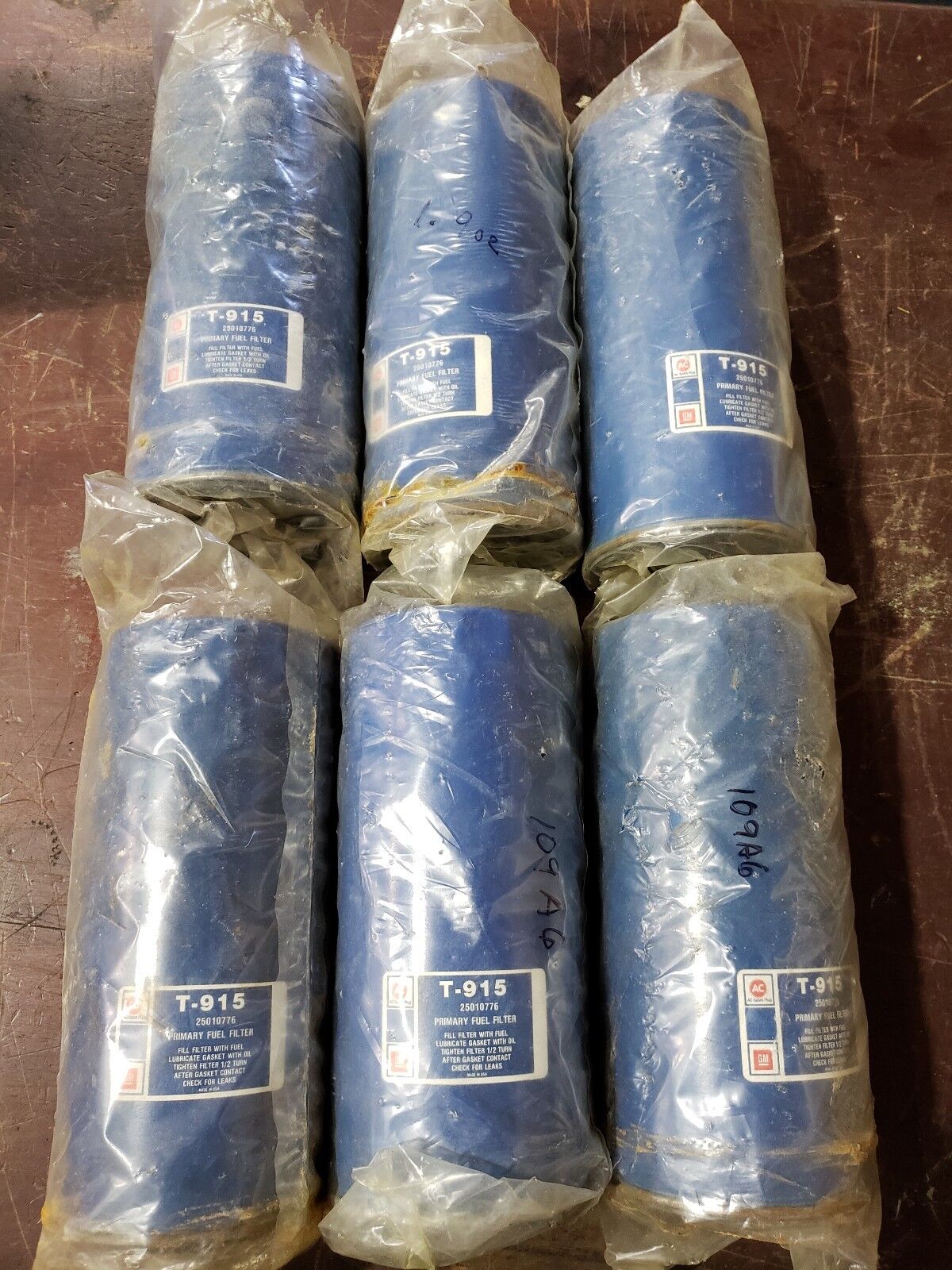6 AC / GM PRIMARY FUEL FILTERS TP-915 NEW / OLD STOCK SEE DESCRIPTION
