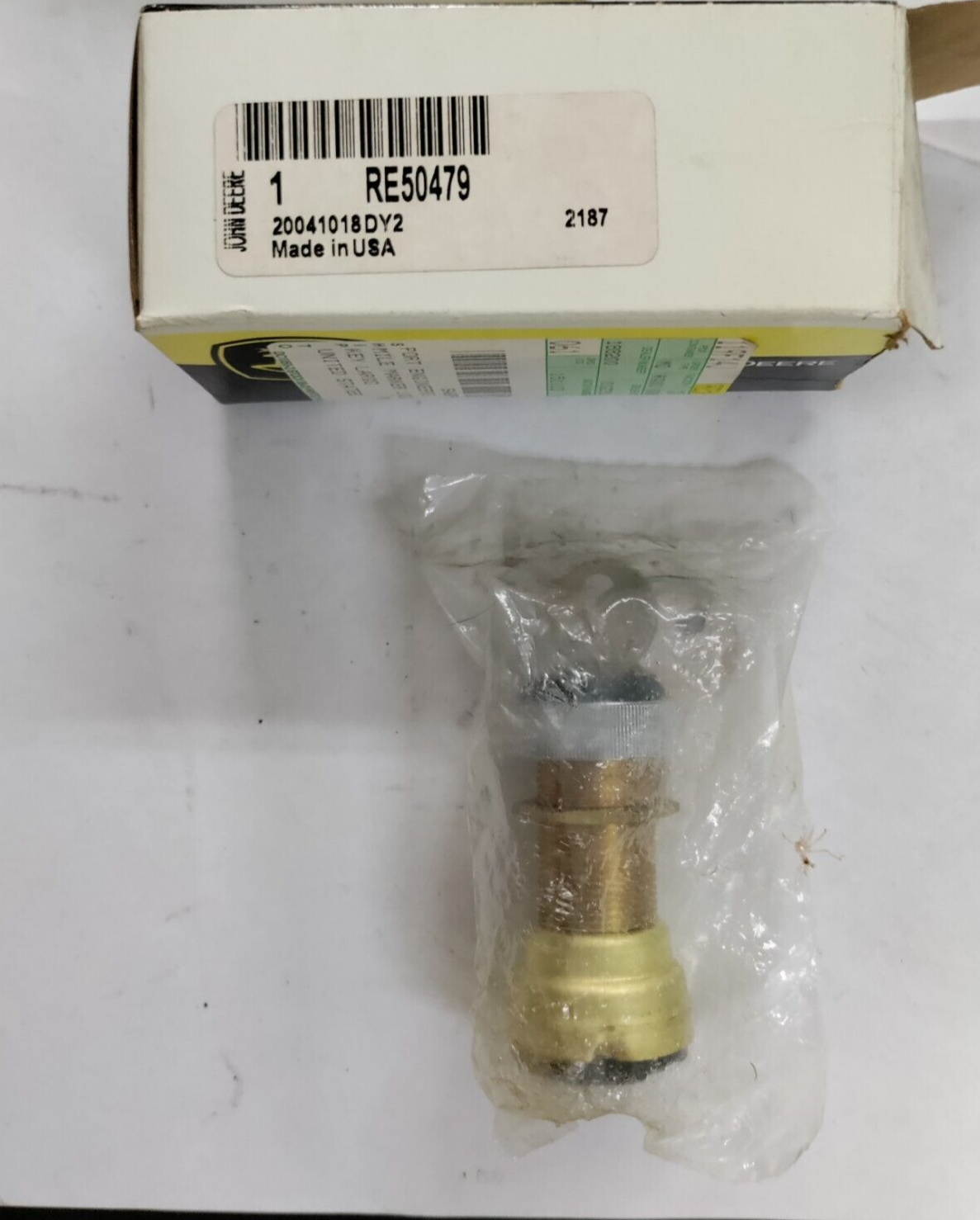 RE50479 OEM JOHN DEERE SWITCH w/ KEYS & FREE SHIPPING