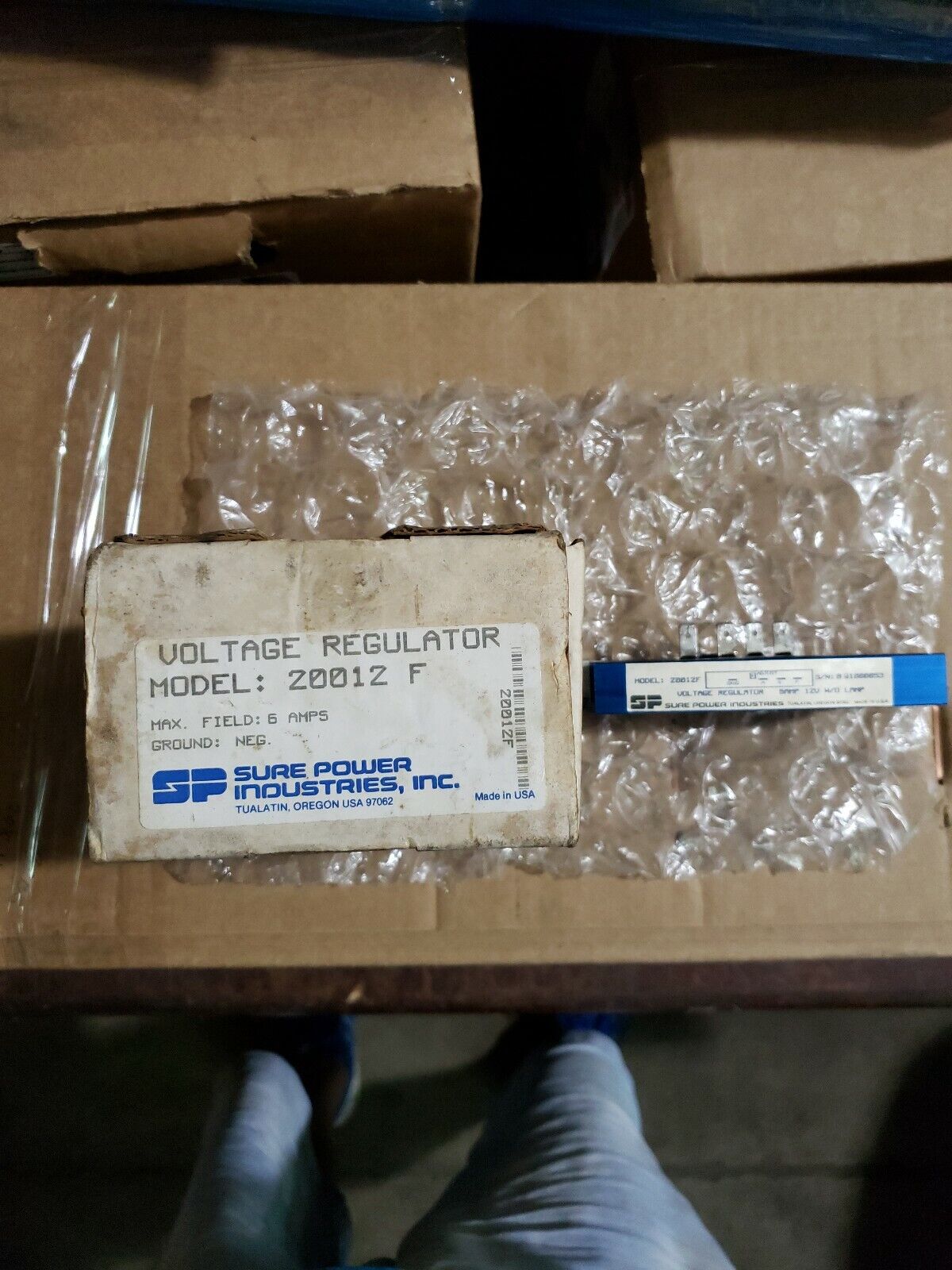 SURE POWER VOLTAGE REGULATOR MODEL #200012F 6 AMPS NEW