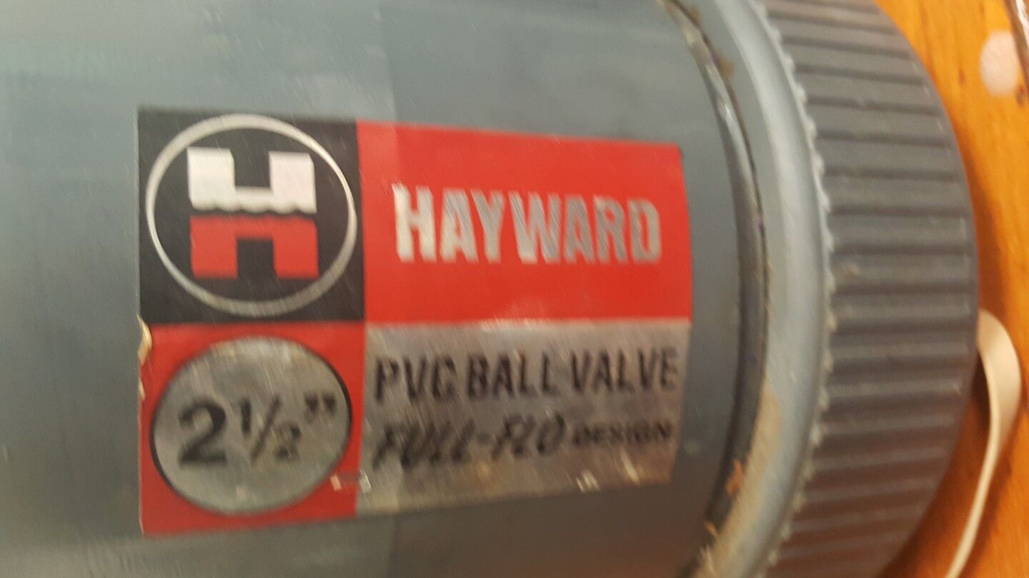 2 NEW HAYWARD 2-1/2" BALL VALVE PVC FULL FLO NEW OLD STOCK