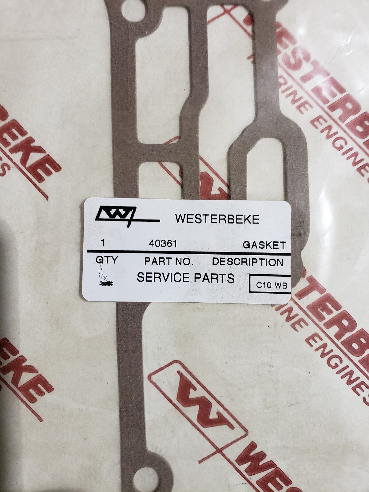 ORIGINAL OEM WESTERBEKE GASKET # 040361 NEW