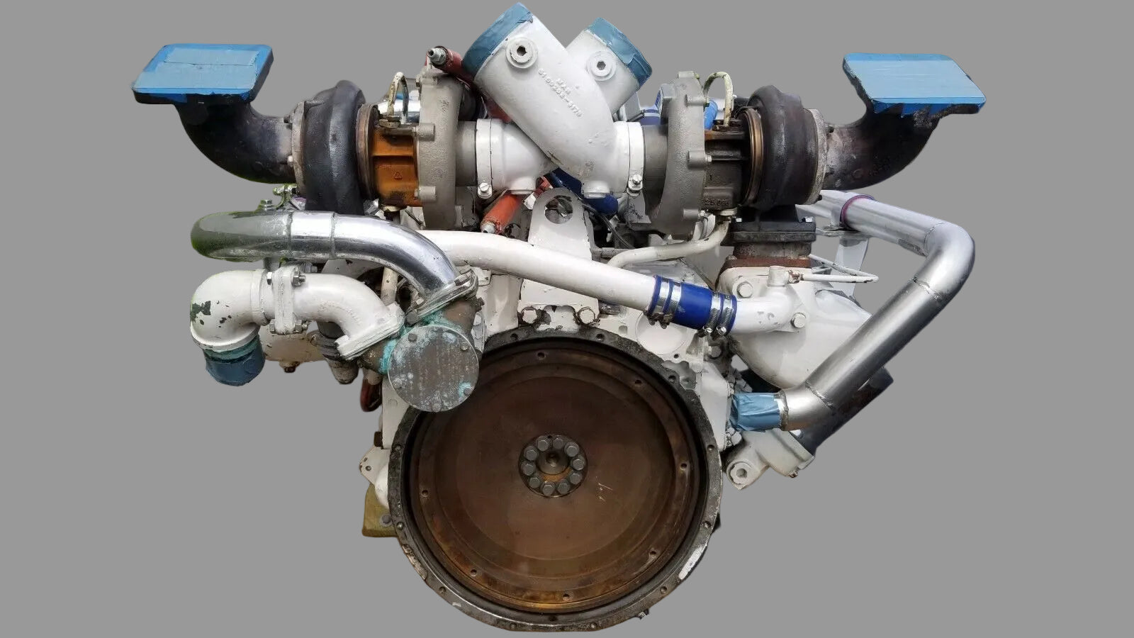MAN D2842 LE, DIESEL MARINE ENGINE, V-12 760 HP, BOBTAIL, 1354.6 HOURS SMOH