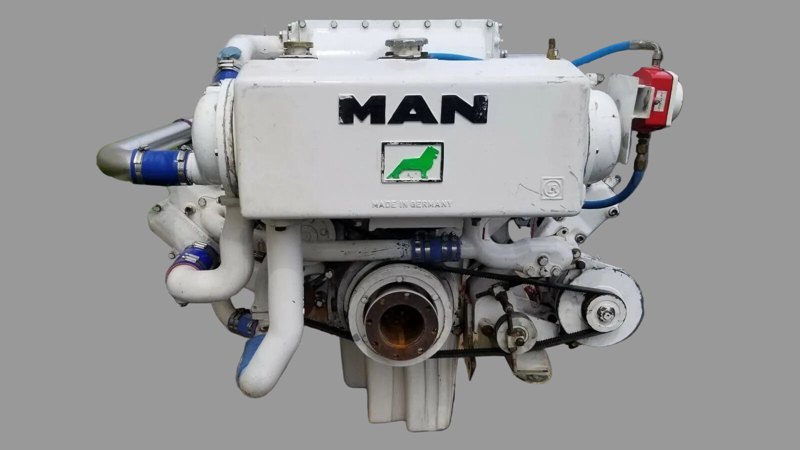 MAN D2842 LE, DIESEL MARINE ENGINE, V-12 760 HP, BOBTAIL, 1354.6 HOURS SMOH