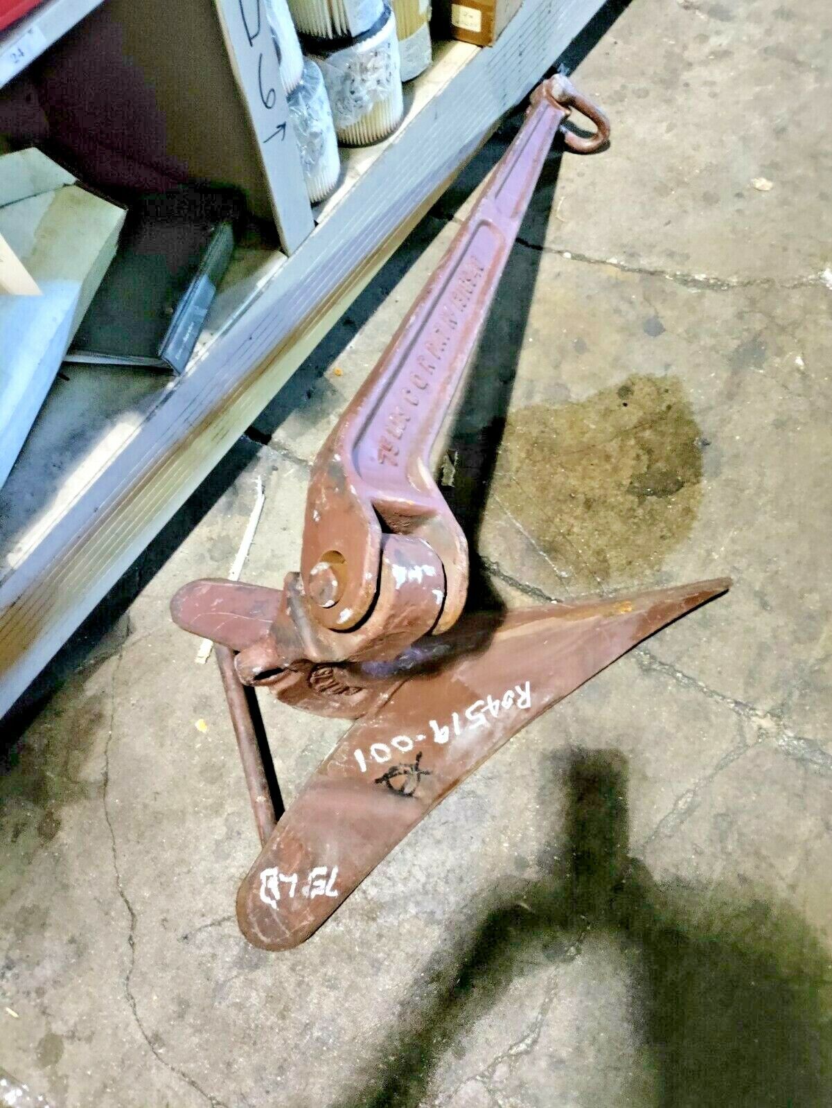 CQR PLOW ANCHOR 75 LBS. MADE IN SCOTLAND.. USED IN GREAT CONDITION