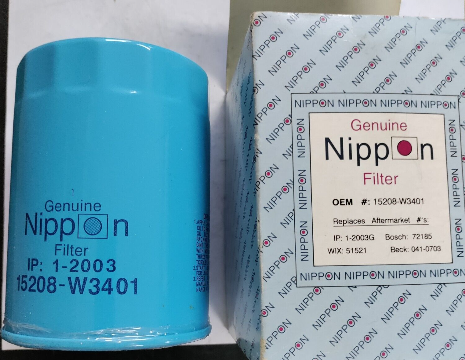 Nissan 15208-W3401 Oil Filter NEW w / FREE SHIPPING FOR CAT OR CLARK TRACTORS