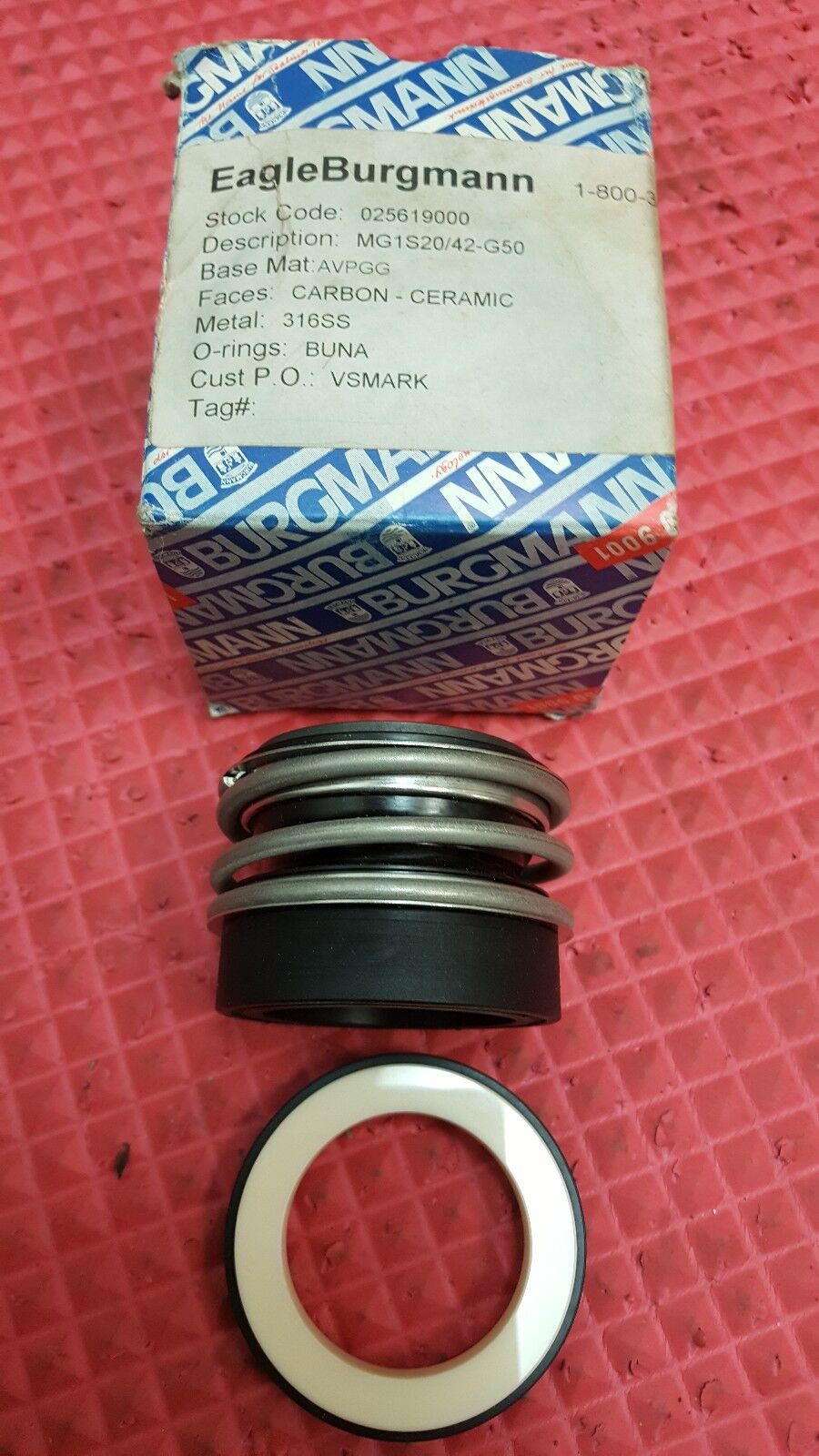 EAGLEBURGMANN MECHANICAL SEAL # MG1S20/42-G50 " NEW IN BOX "