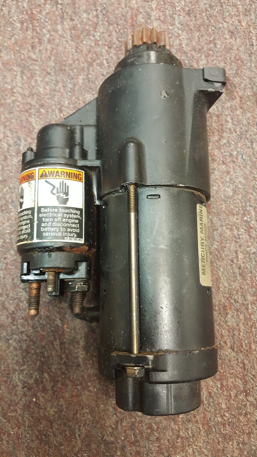 ORIGINAL MERC STARTER MOTOR # MMPN 892339 " USED " OLD GENERATION