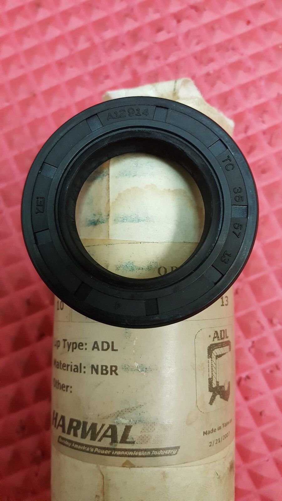 SLEEVE OF 10 HARWAL A12914 DOUBLE LIP METRIC OIL / DUST SEAL 35mm X 57mm X 13MM