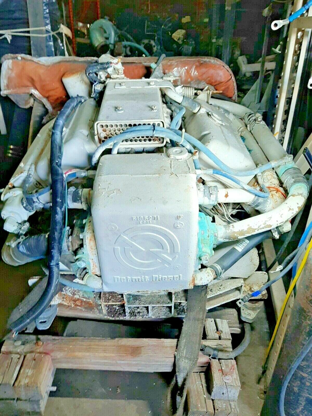DETROIT 6V-53 DIESEL MARINE ENGINE " GREAT RUNNING TAKE-OUTS " BOBTAIL ( USED