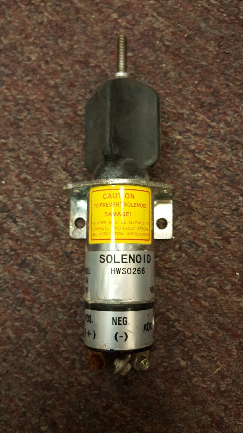 FUEL SHUTDOWN SOLENOID UNIVERSAL STYLE HWS0266 VDC 12