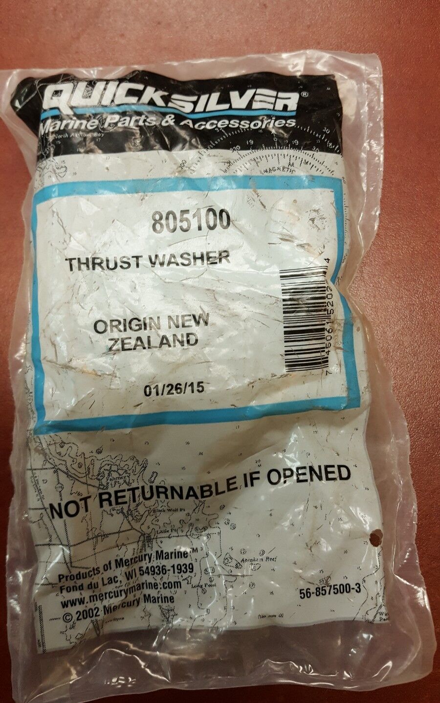 ORIGINAL OEM MERC THRUST WASHER #805100 NEW