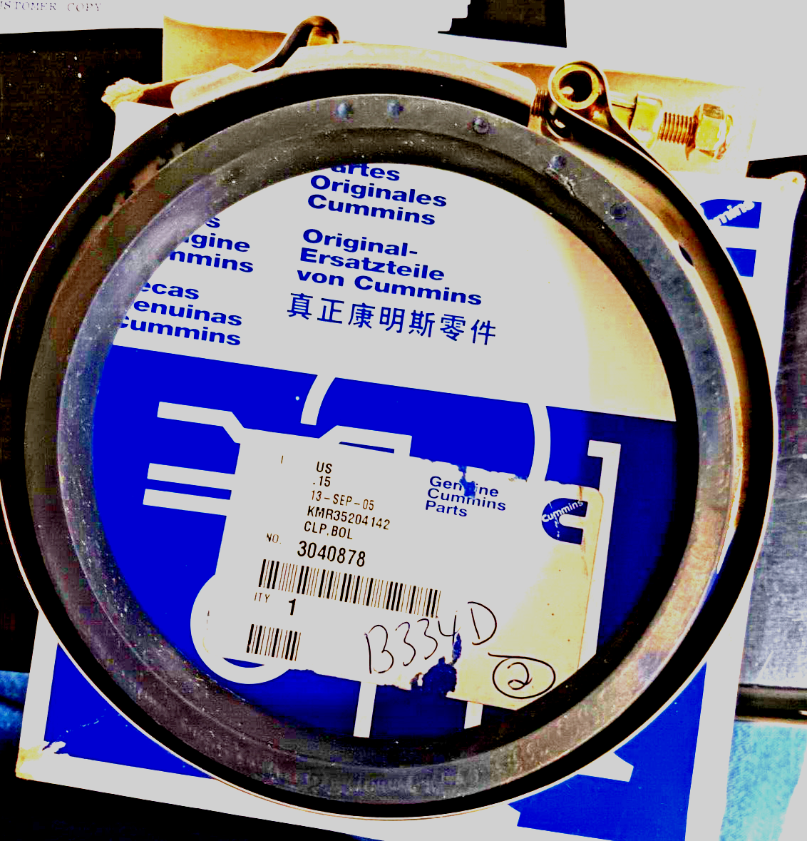 3040878 ,  OEM CUMMINS  CLAMP - NEW