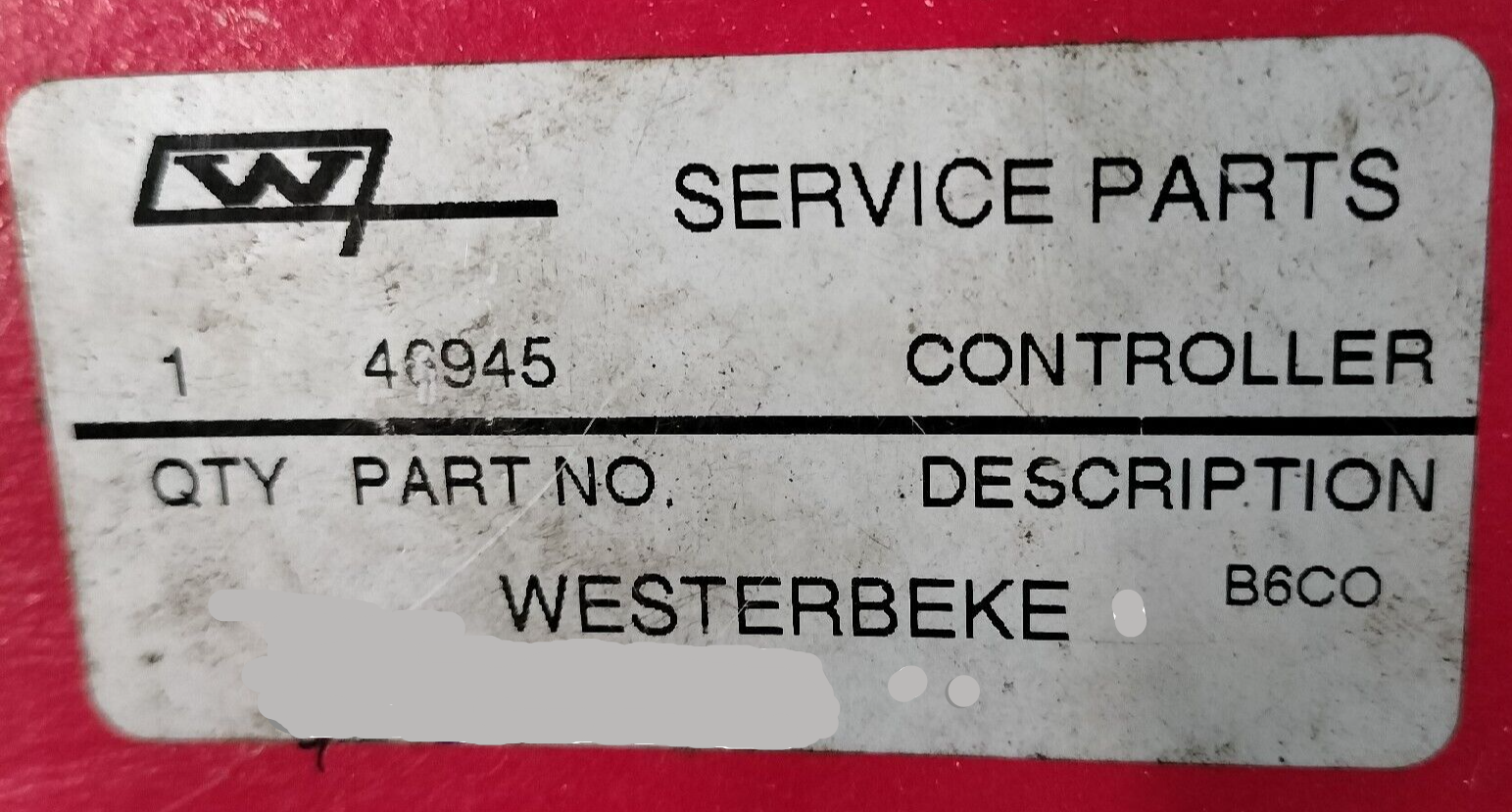 #40945 WESTERBEKE OEM SPEED CONTROLLER NEW   ( SEE PIC'S ) N.O.S.