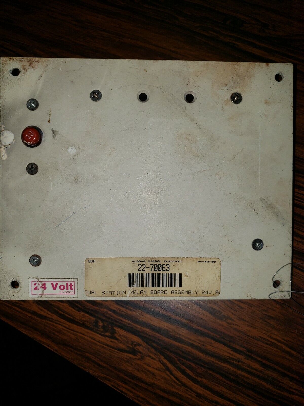 NORTHERN LIGHTS DUAL STATION RELAY BOARD ASSEMBLY 22-70063 24 VOLT USED
